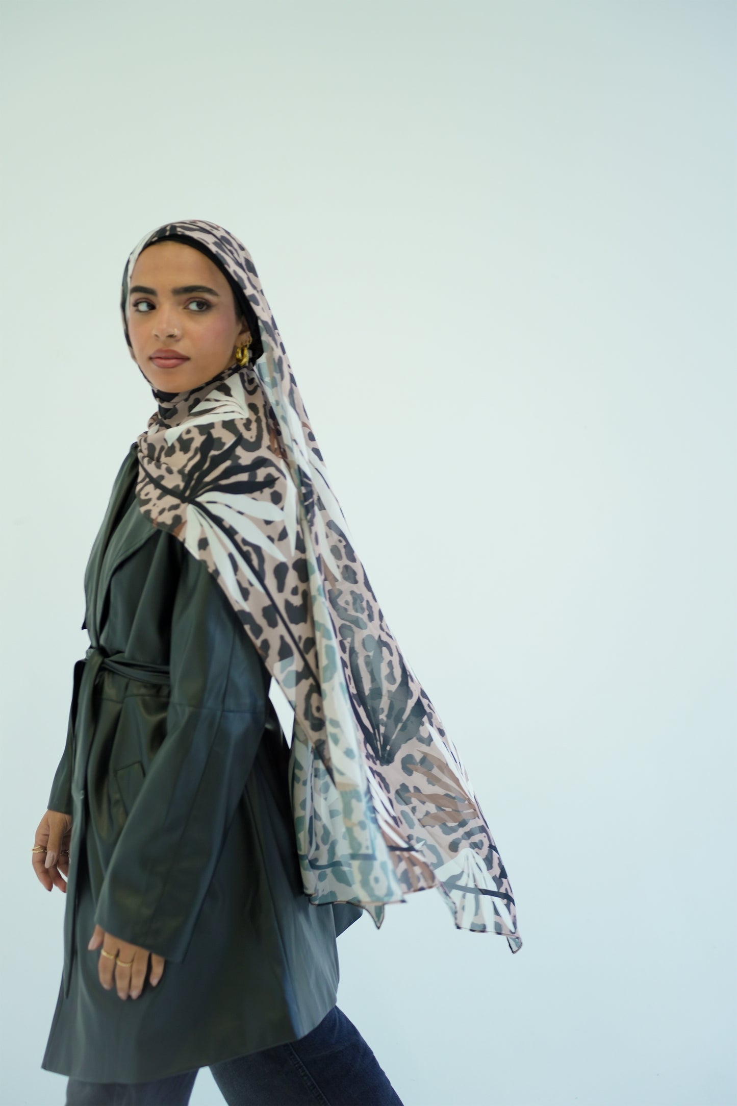 Jungle Harmony Chiffon Scarf