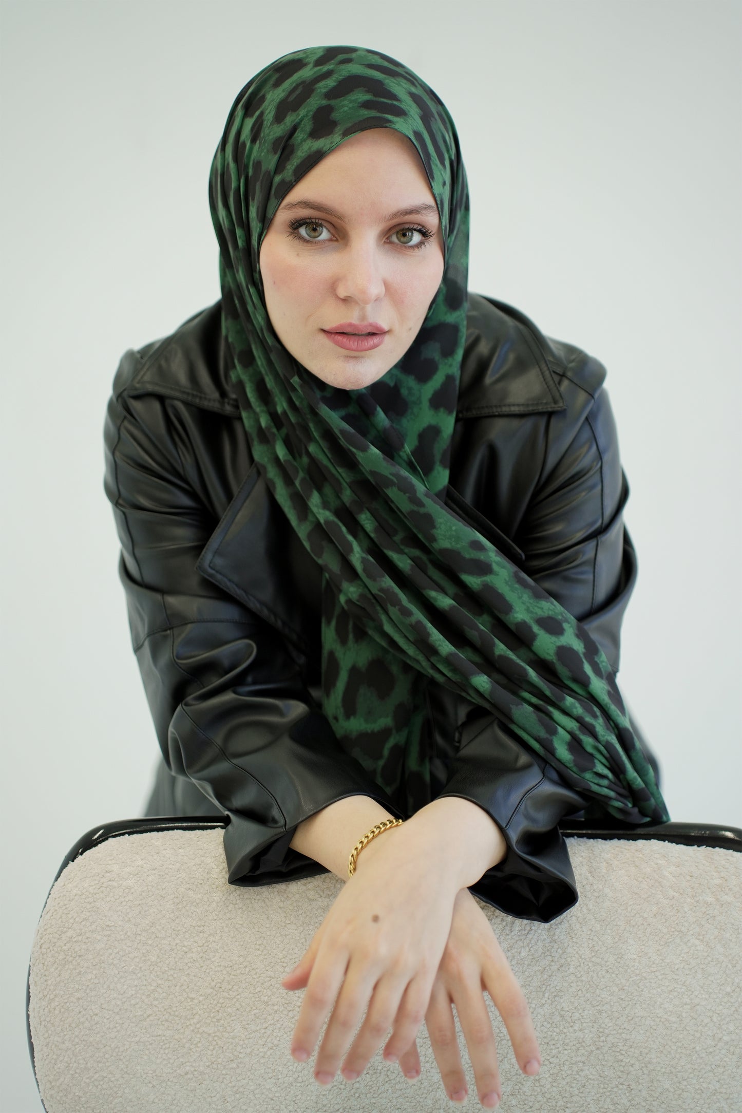 Emerald Wild Chiffon Scarf