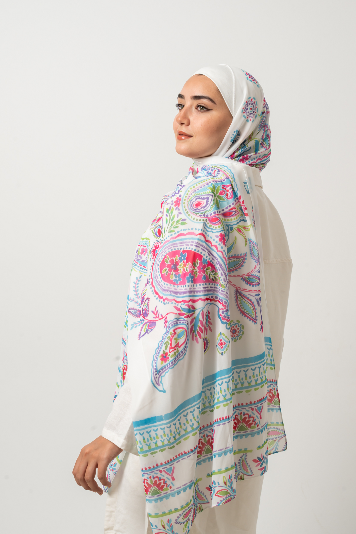 Persian Blush Chiffon Scarf
