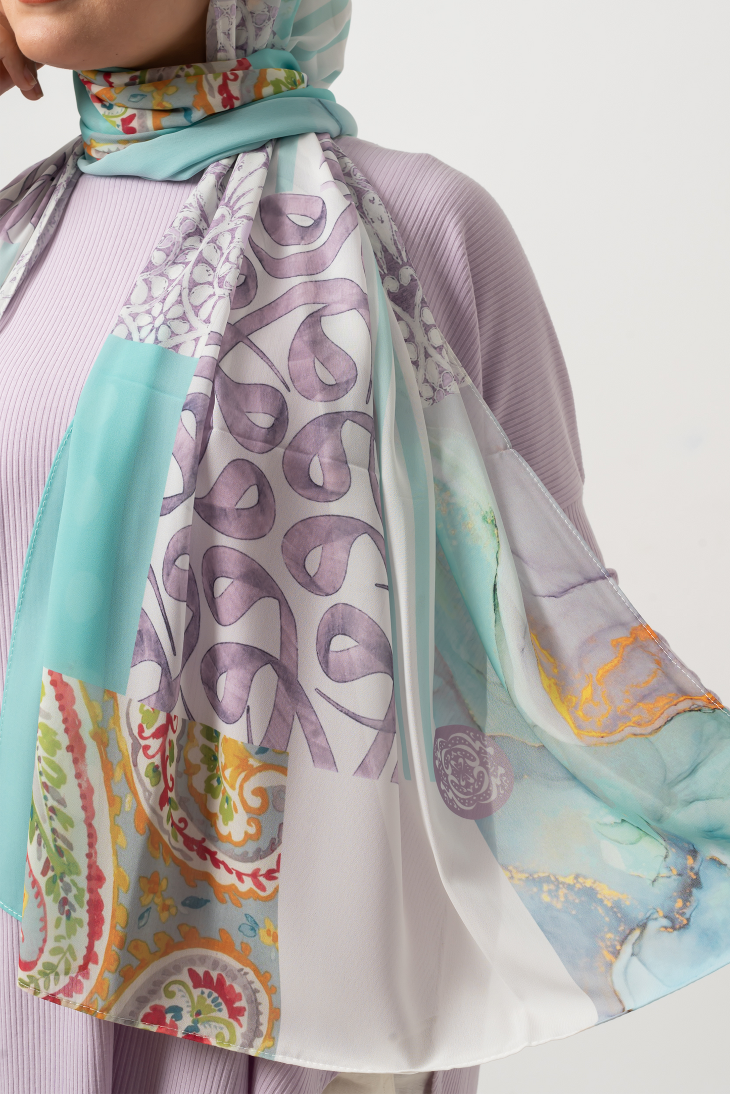 Mystical Arabic Chiffon Scarf