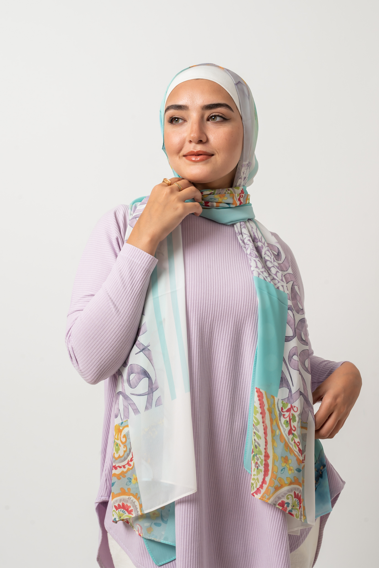 Mystical Arabic Chiffon Scarf