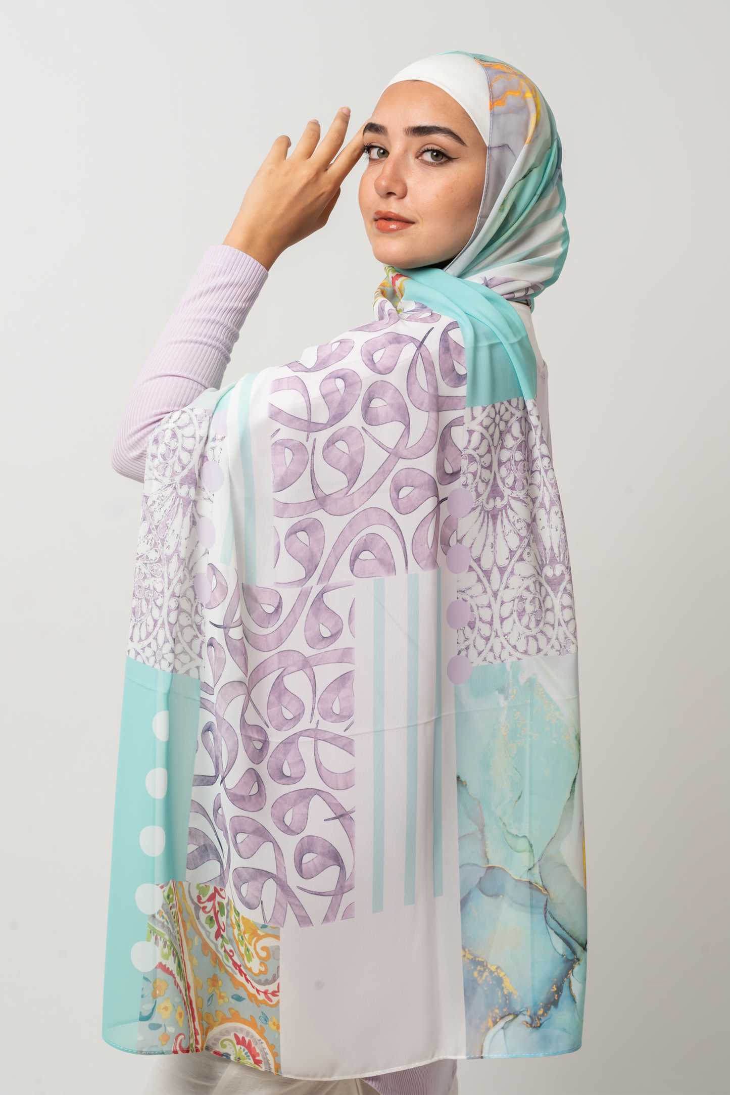 Mystical Arabic Chiffon Scarf