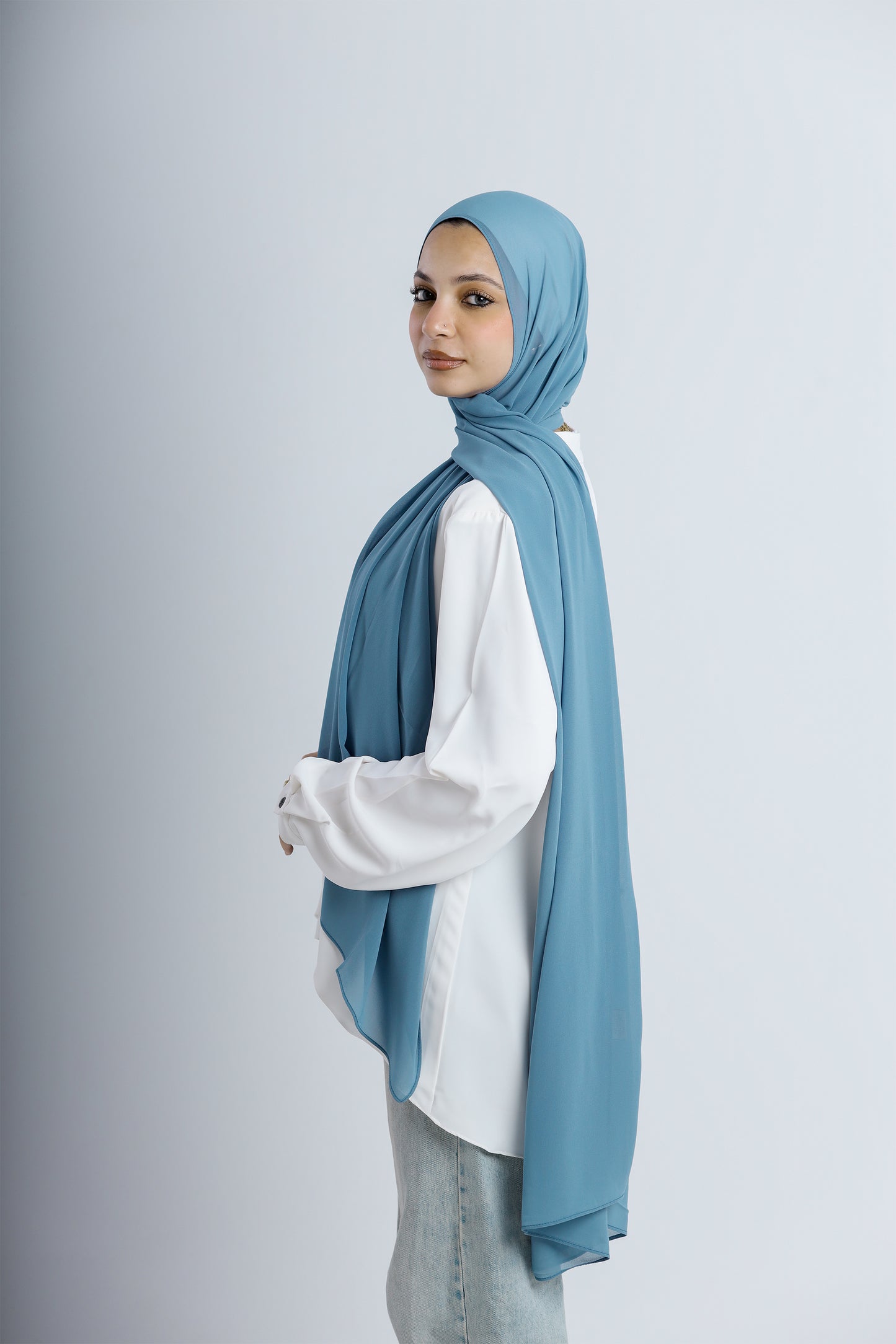 Plain Chiffon Scarf