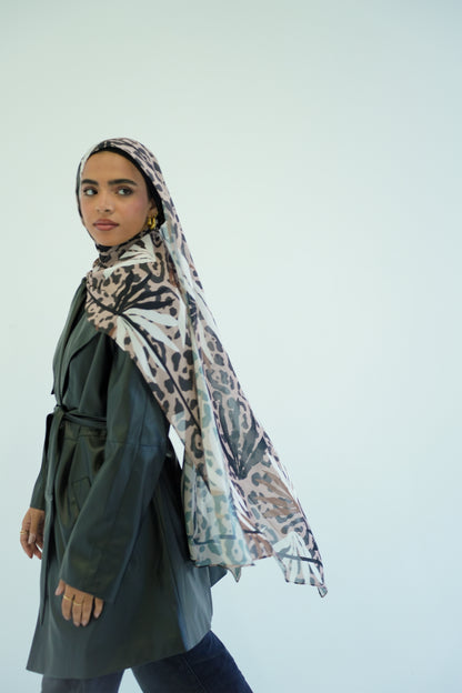 Jungle Harmony Chiffon Scarf