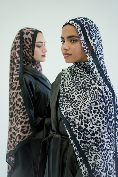 Monochrome Wild Chiffon Scarf