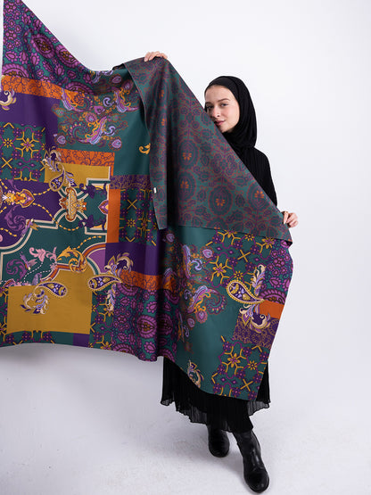 Square Shawl – Bold Heritage Edition