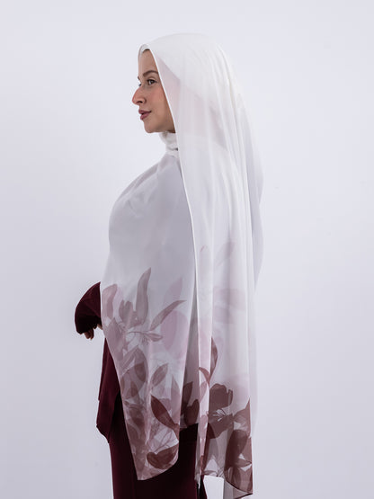 Gradient Burgundy Scarf