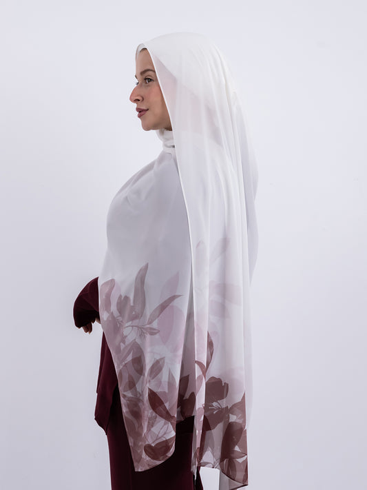 Gradient Burgundy Scarf