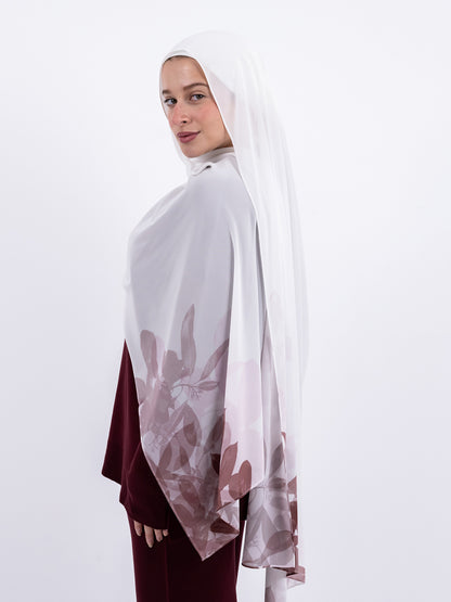 Gradient Burgundy Scarf