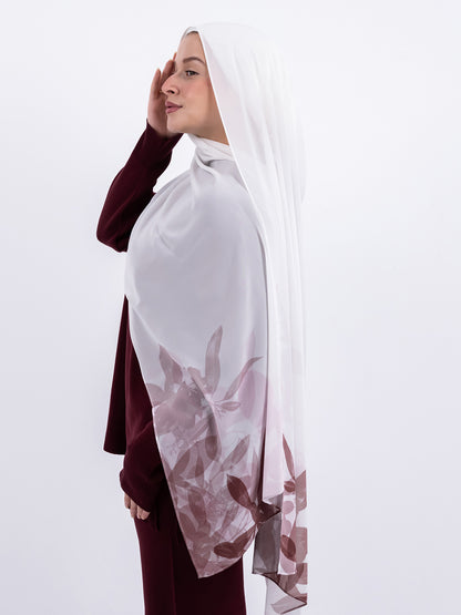 Gradient Burgundy Scarf