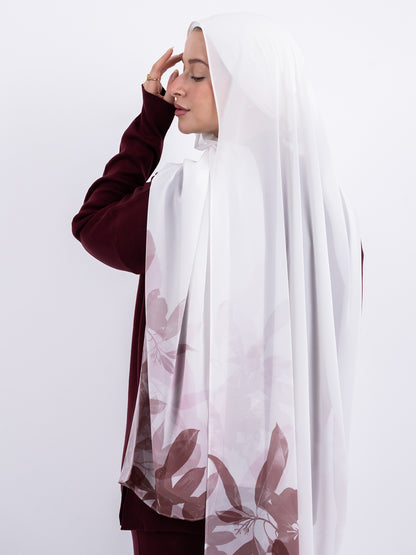 Gradient Burgundy Scarf