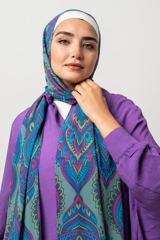 Twilight Elegance Chiffon Scarf