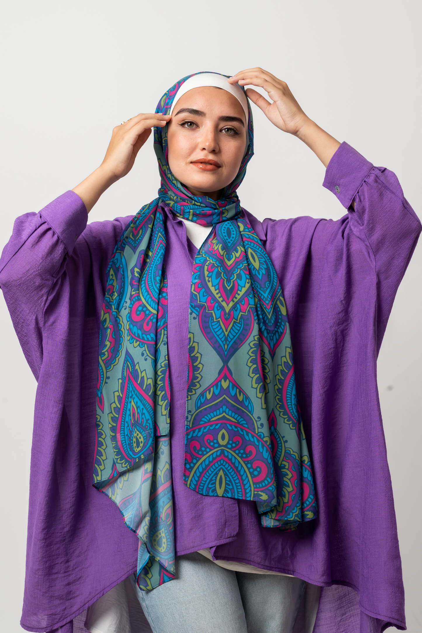 Twilight Elegance Chiffon Scarf