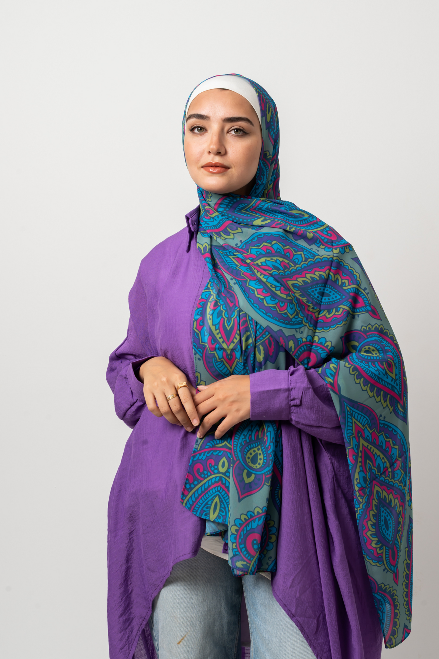 Twilight Elegance Chiffon Scarf