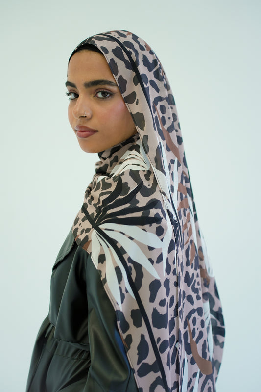 Jungle Harmony Chiffon Scarf