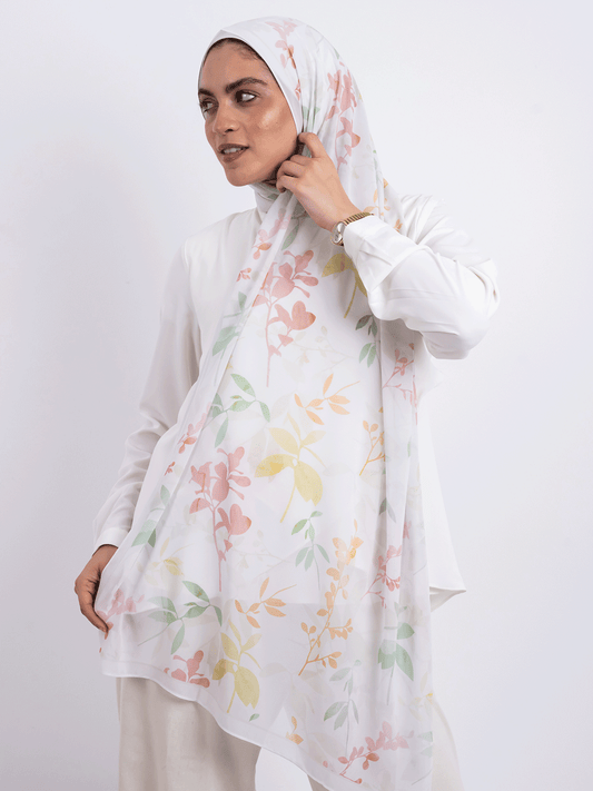 Pastel Flowers Scarf