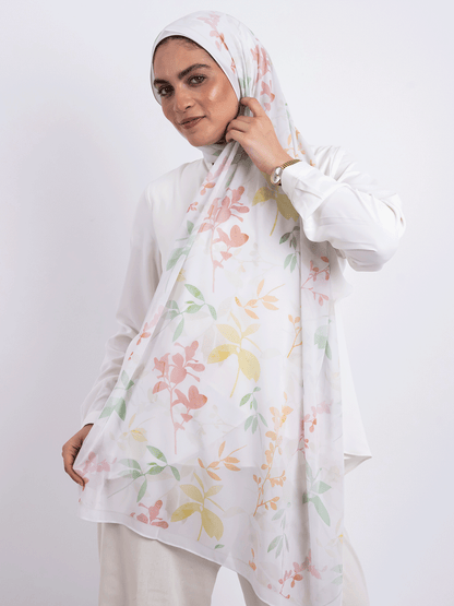 Pastel Flowers Scarf