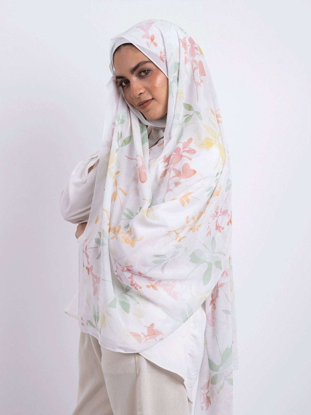 Pastel Flowers Scarf