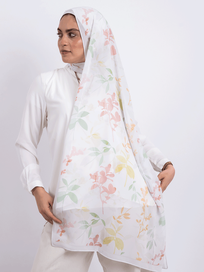 Pastel Flowers Scarf