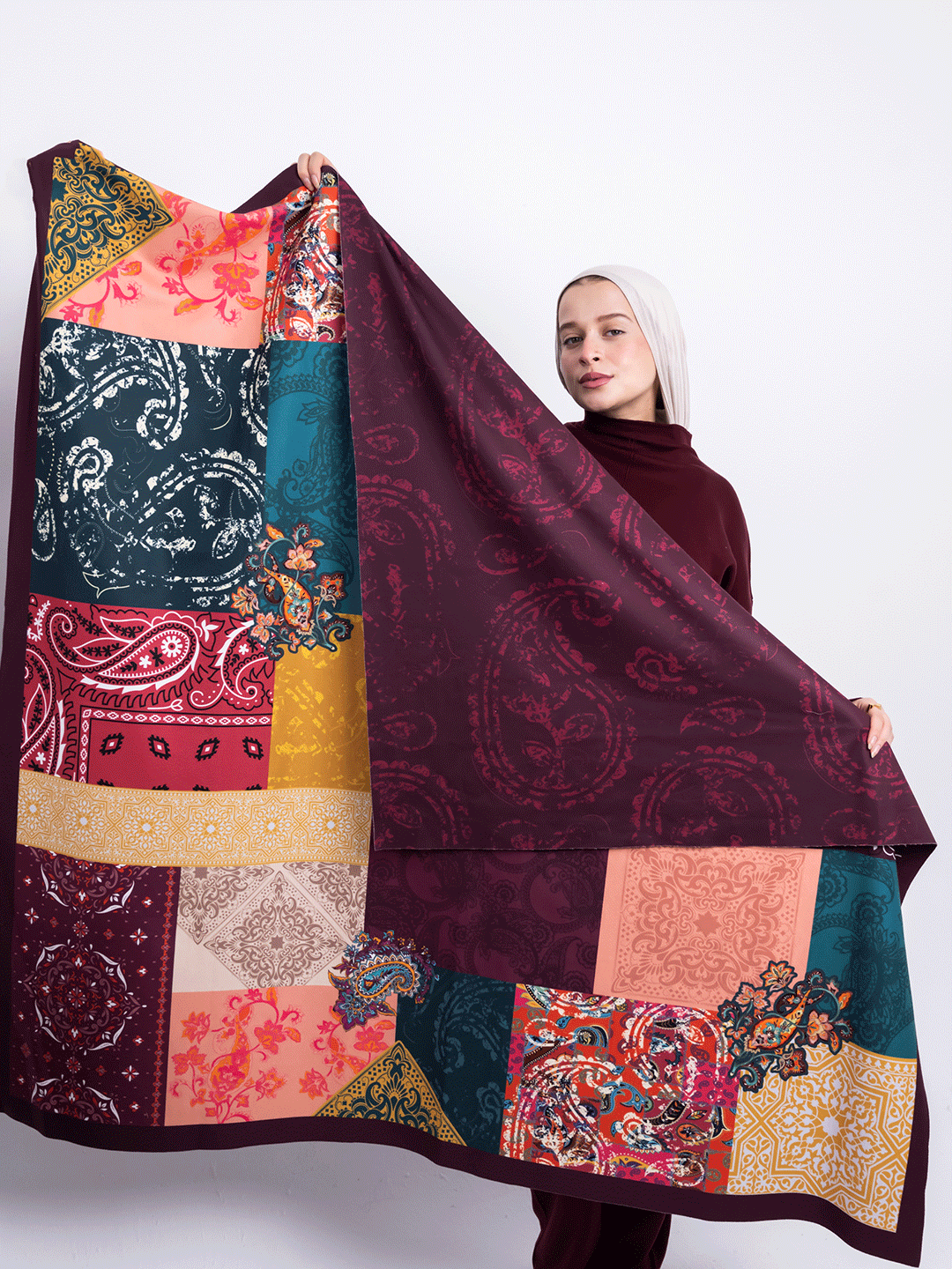 Square Shawl – Patchwork Garden Edition