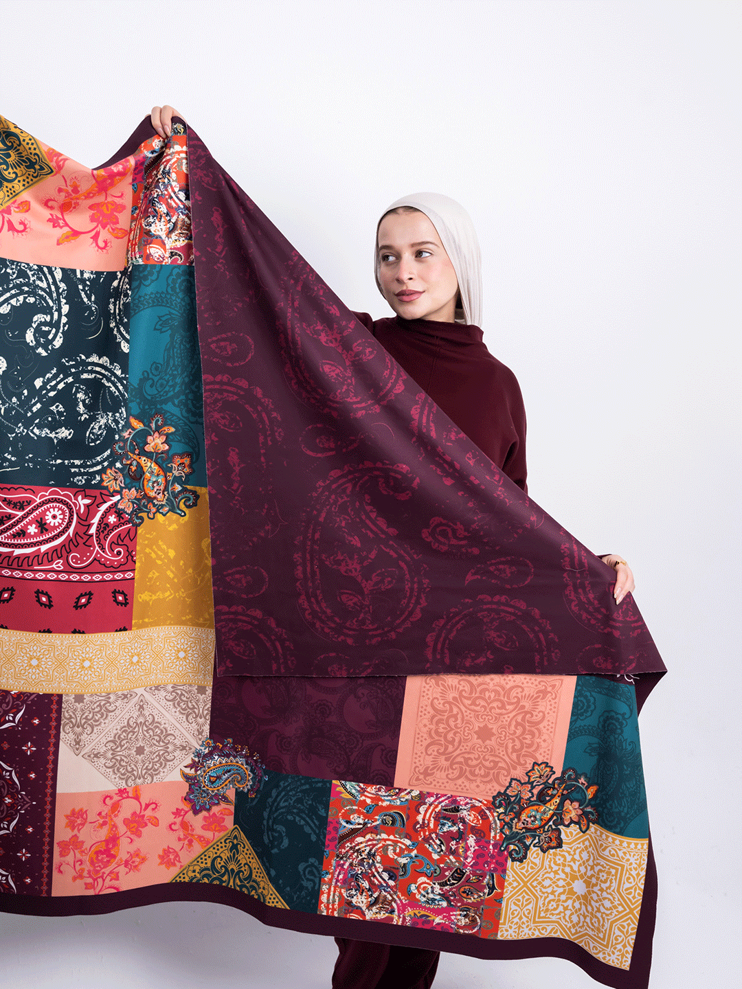 Square Shawl – Patchwork Garden Edition