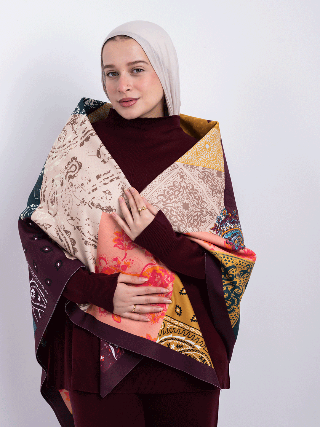 Square Shawl – Patchwork Garden Edition