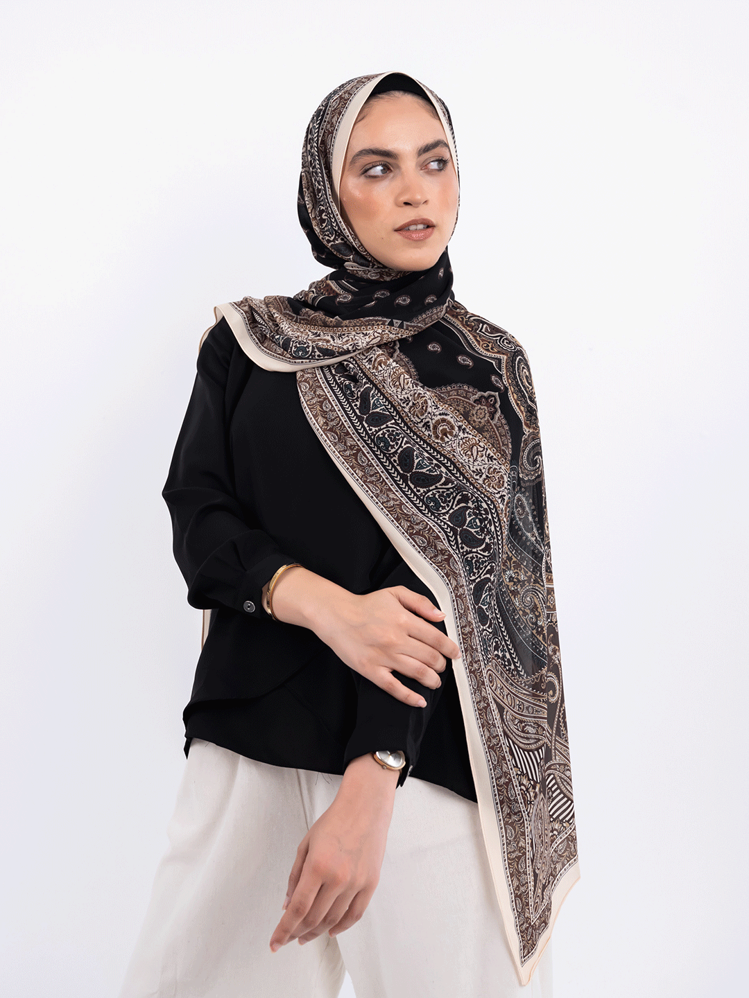 Tropical Fern – Bold Printed Scarf