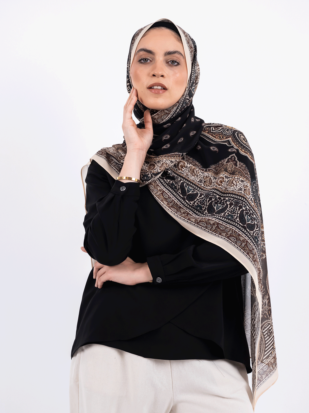 Tropical Fern – Bold Printed Scarf