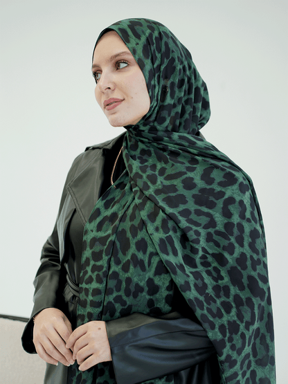 Emerald Wild Chiffon Scarf
