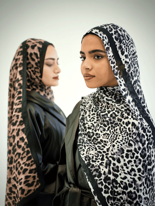 Monochrome Wild Chiffon Scarf