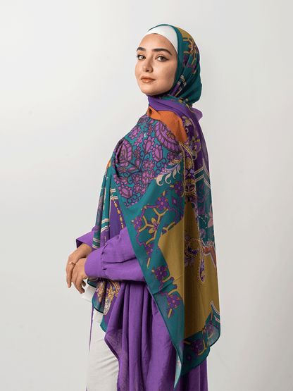 Emerald Chiffon Scarf