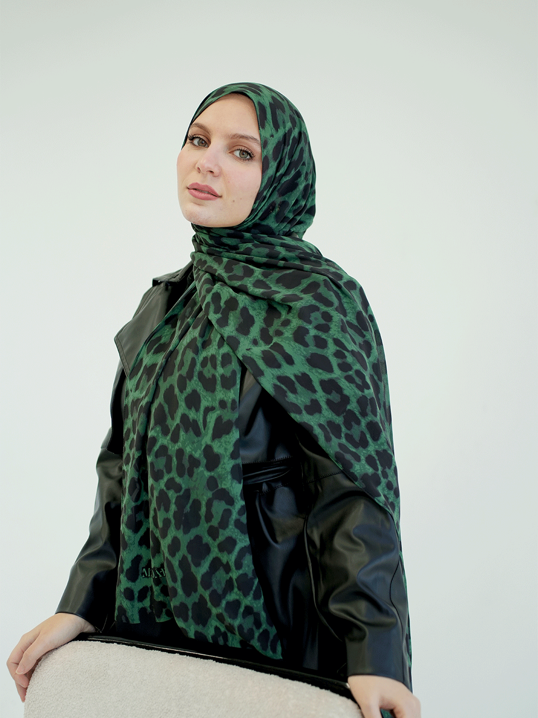 Emerald Wild Chiffon Scarf