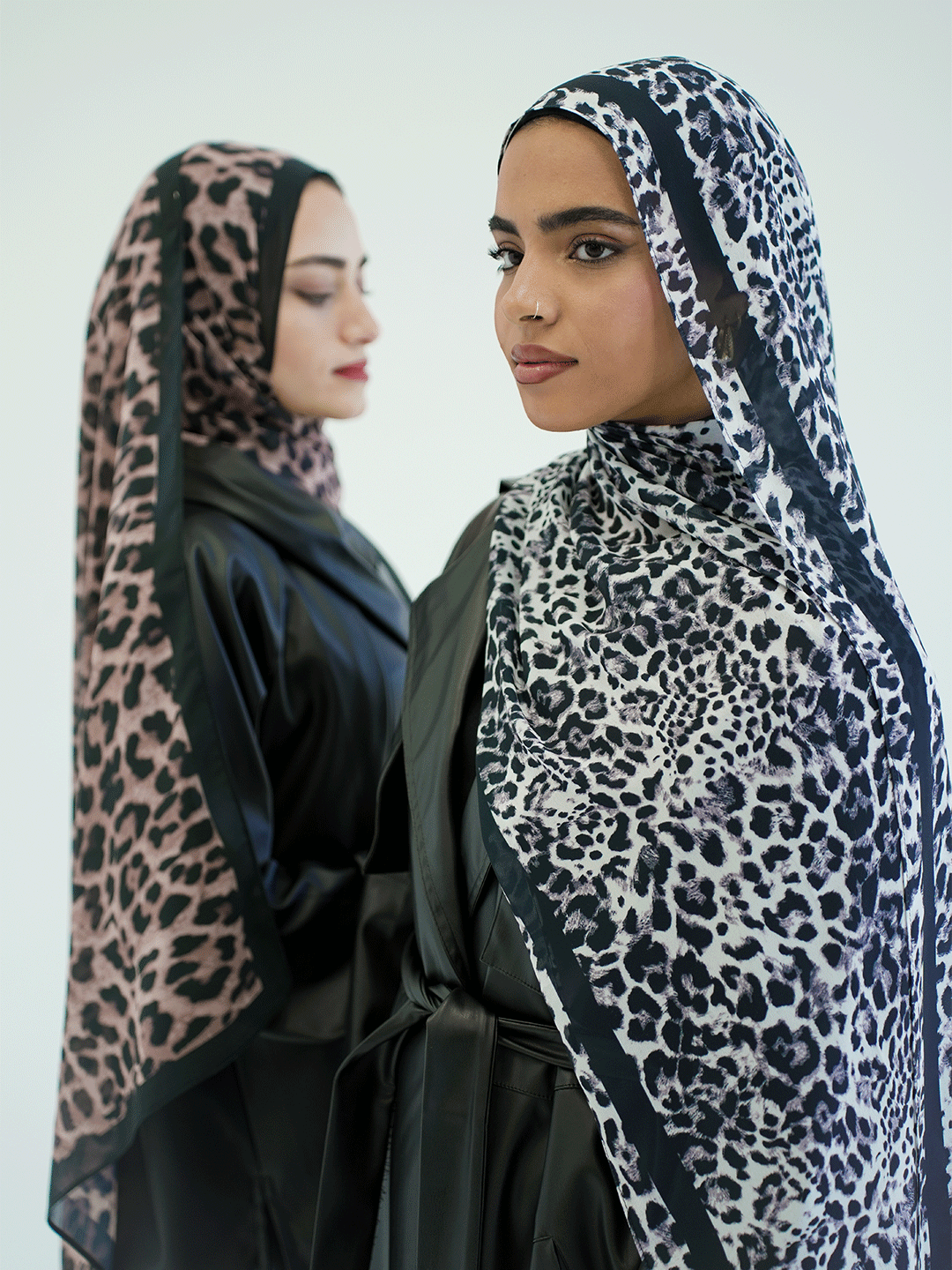 Monochrome Wild Chiffon Scarf