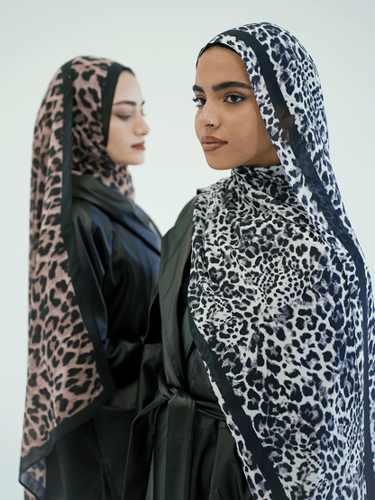 Monochrome Wild Chiffon Scarf