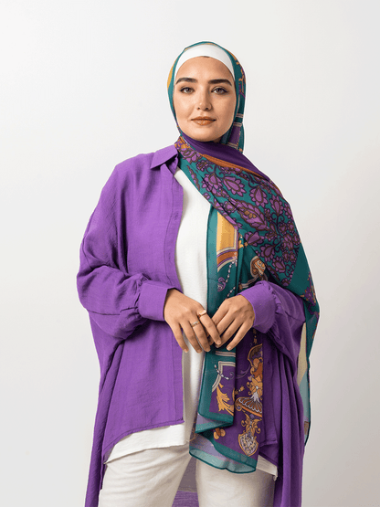 Emerald Chiffon Scarf