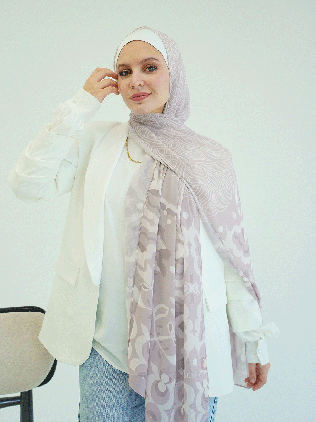 Sands of Elegance Chiffon Scarf