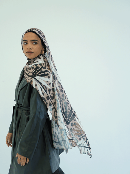 Jungle Harmony Chiffon Scarf