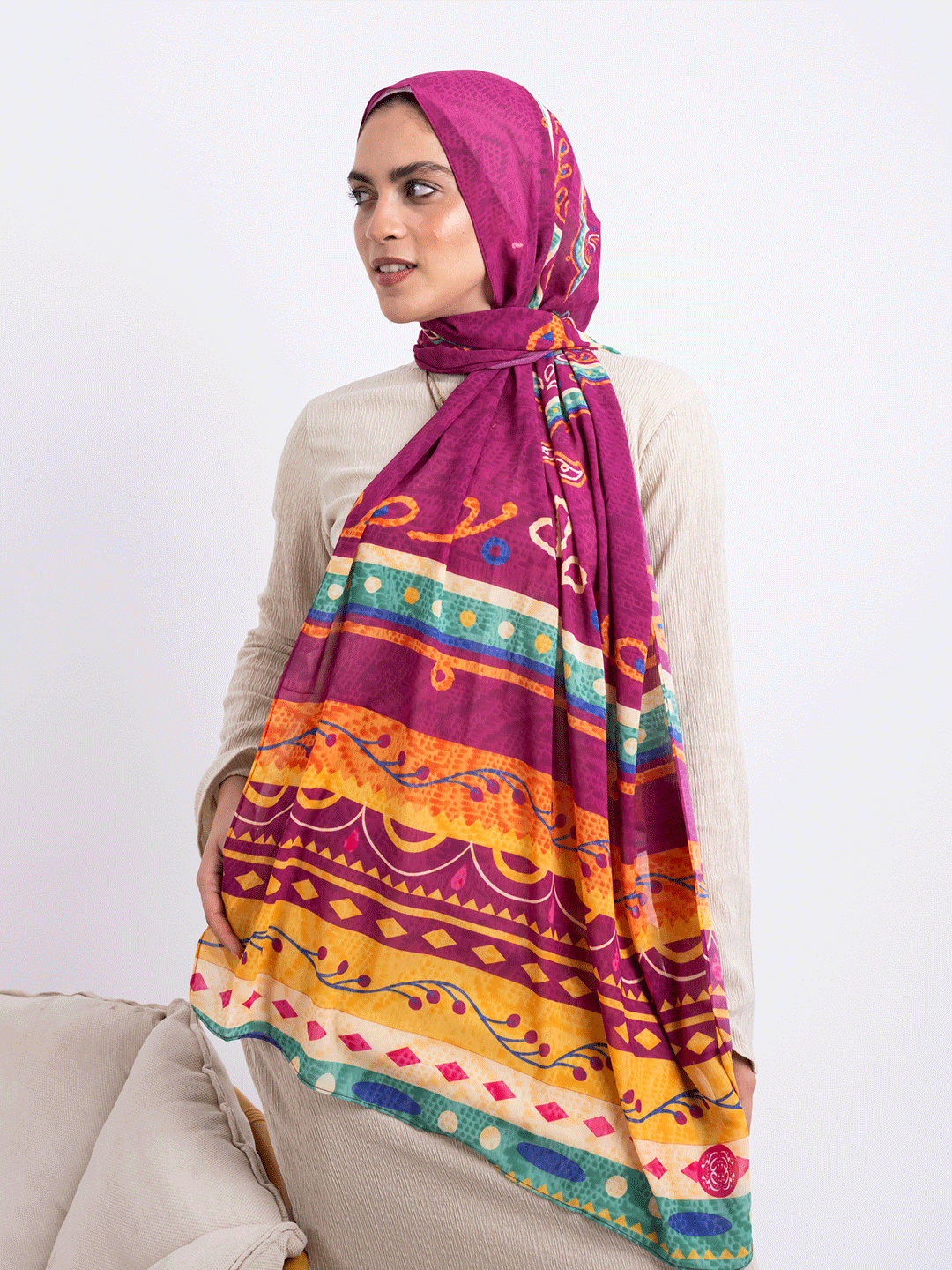 Echoes of Marrakesh - Vibrant Fuchsia