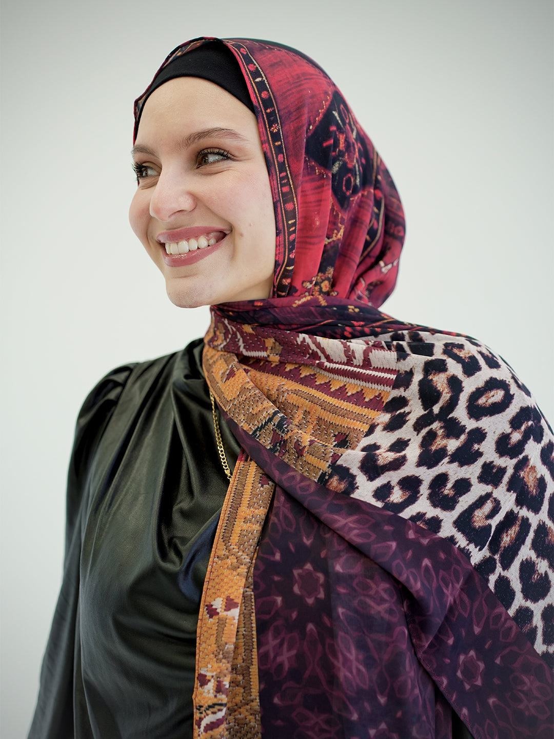 Untamed Crimson - Fierce Leopard