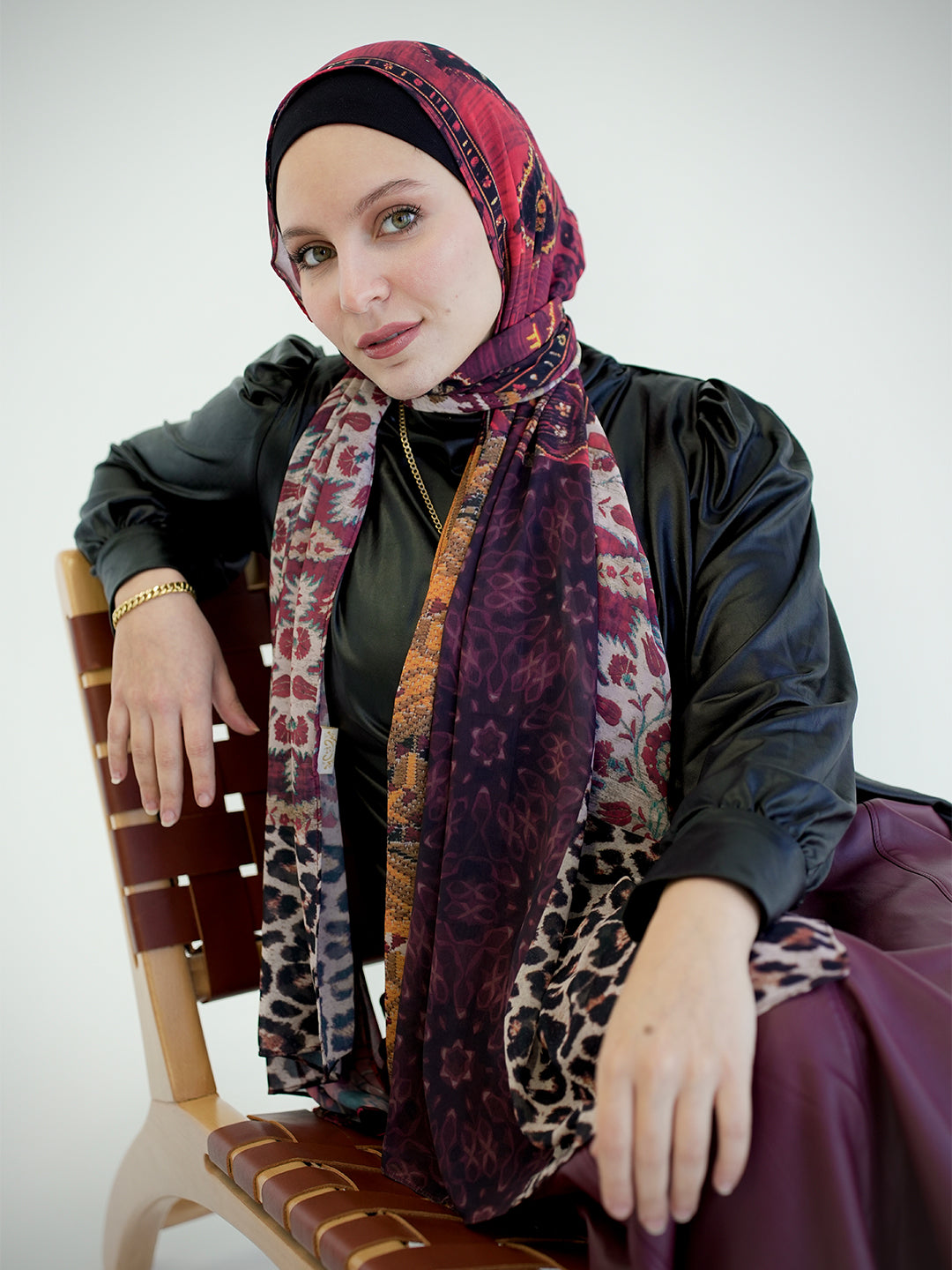 Untamed Crimson - Fierce Leopard