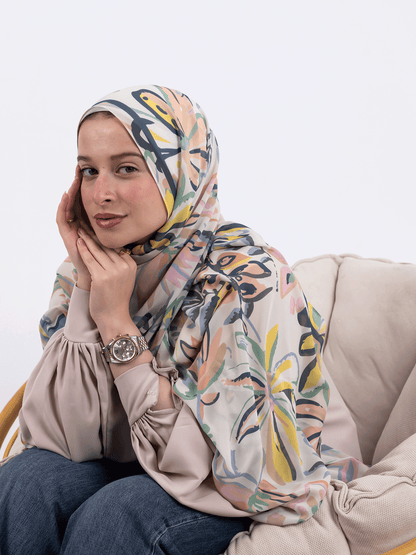 Wild Leaves – Leaf Motif Scarf