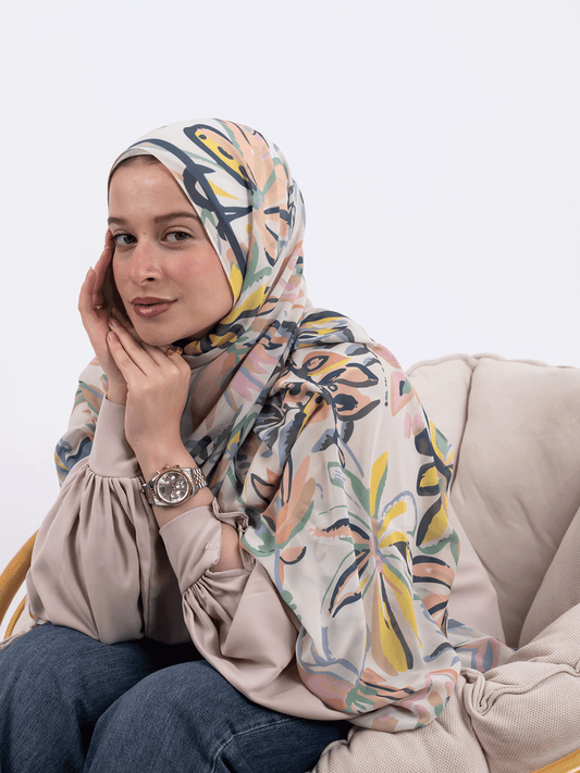 Wild Leaves – Leaf Motif Scarf