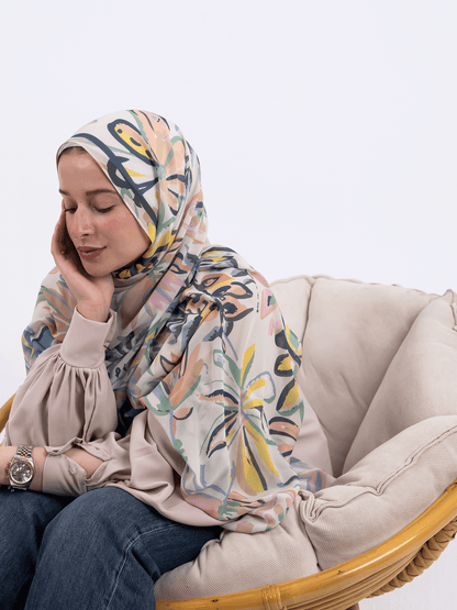 Wild Leaves – Leaf Motif Scarf