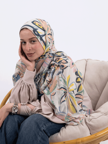 Wild Leaves – Leaf Motif Scarf