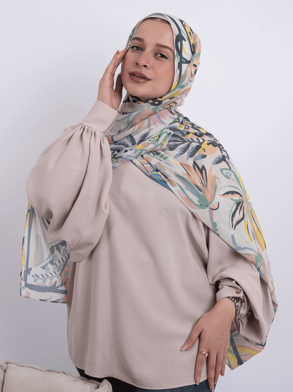 Wild Leaves – Leaf Motif Scarf