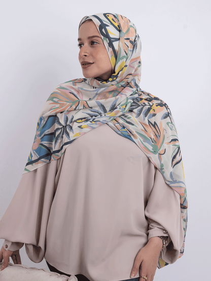 Wild Leaves – Leaf Motif Scarf