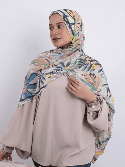 Wild Leaves – Leaf Motif Scarf
