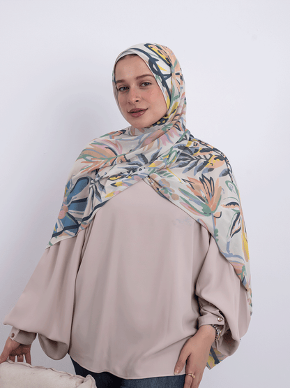 Wild Leaves – Leaf Motif Scarf